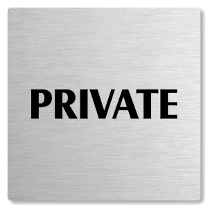 Private, 80x80mm, stříbrná, Nevada